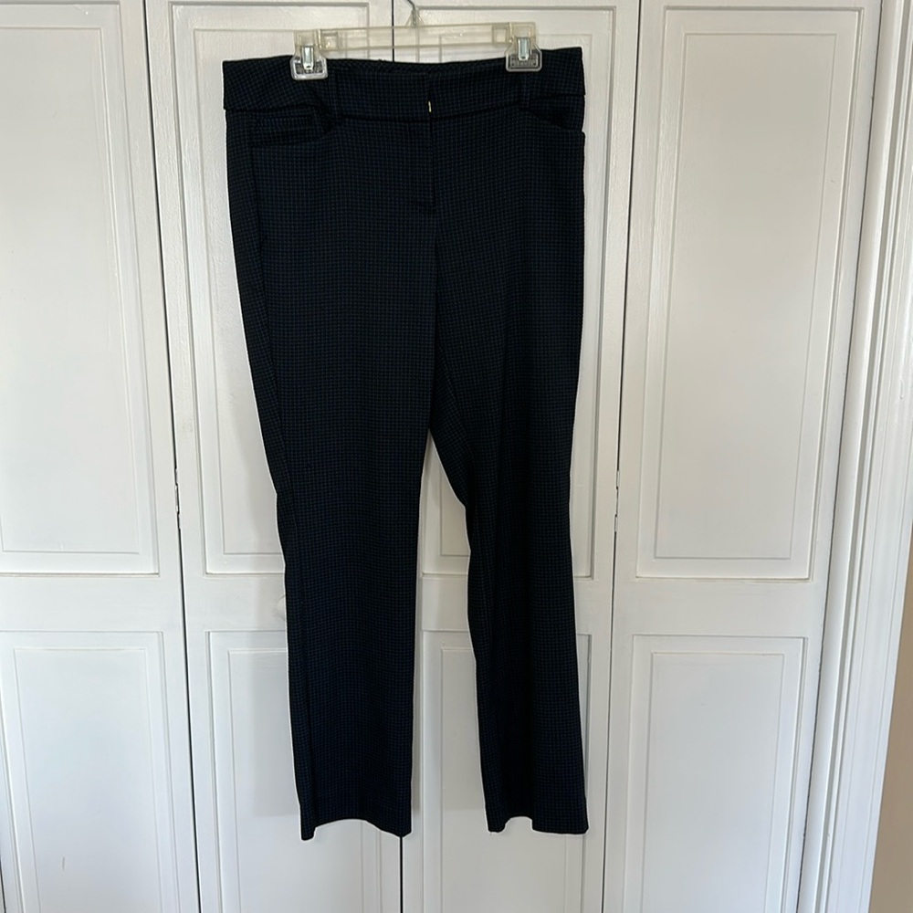 Black and blue dress pants